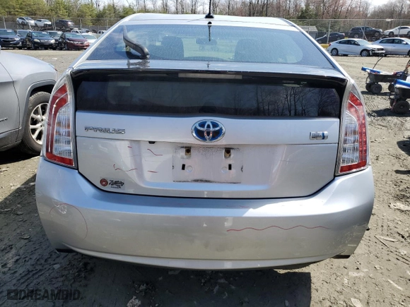 2012 Toyota Prius One with VIN JTDKN3DU8C5510936, listed as a Copart auction lot 48894795 with 82,122 mi miles and Salvage Title. Bid and sale history available at carsss.com. Image 6.