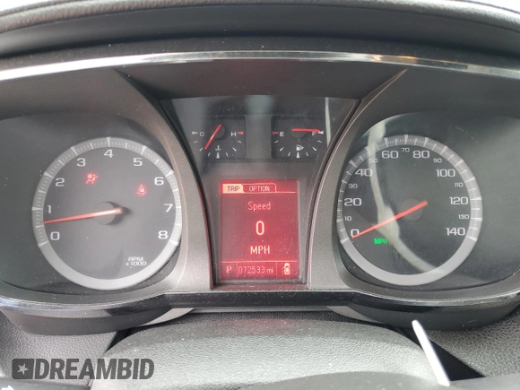 2017 GMC Terrain SLE with VIN 2GKFLNE31H6261632, listed as a Copart auction lot 47961095 with 72,533 mi miles and Salvage Title. Bid and sale history available at carsss.com. Image 9.