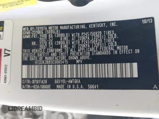 2014 Toyota Venza LE z VIN 4T3ZK3BB5EU065415, wystawiony jako IAAI lot #42057295 z przebiegiem 73 254 mil mil oraz . Historia ofert i sprzedaży dostępna na DreamBid. Obrazek 9.