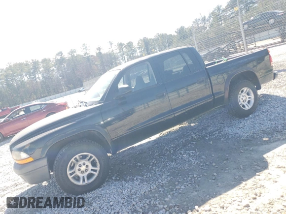 2003 Dodge Dakota Sport with VIN 1D7HL38X13S358851, listed as a Copart auction lot 46395655 with 219,125 mi miles and Salvage Title. Bid and sale history available at carsss.com. Image 1.