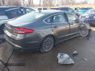 2017 Ford Fusion SE with VIN 3FA6P0T94HR218573, listed as a IAAI auction lot 41480139 with 113,344 mi miles and . Bid and sale history available at DreamBid. Image 4.