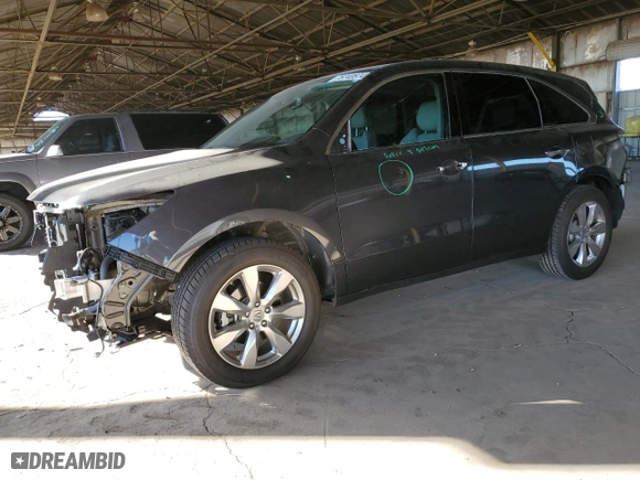 2016 Acura MDX w/Advance with VIN 5FRYD3H95GB017396, listed as a Copart auction lot 78740674 with 54,559 mi miles and Salvage Title. Bid and sale history available at carsss.com. Image 1.