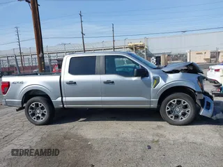 2024 Ford F-150 STX with VIN 1FTEW2LP4RKD24322, listed as a IAAI auction lot 41849417 with 7,199 mi miles and . Bid and sale history available at carsss.com. Image 13.
