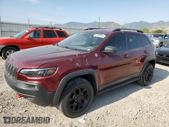2019 Jeep Cherokee Trailhawk Elite with VIN 1C4PJMBNXKD147403, listed as a Copart auction lot 61609245 with 58,636 mi miles and Clean title. Bid and sale history available at DreamBid. Image 1.