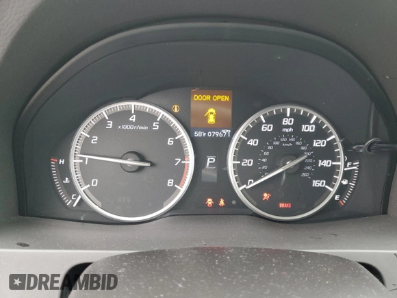 2016 Acura RDX Technology with VIN 5J8TB3H59GL004258, listed as a Copart auction lot 47366325 with 79,671 mi miles and Salvage Title. Bid and sale history available at DreamBid. Image 9.