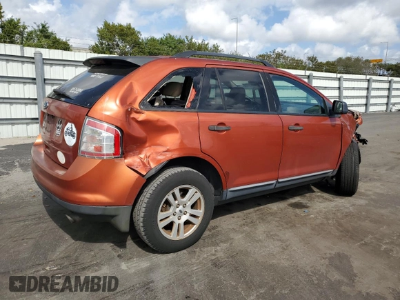 2008 Ford Edge SE with VIN 2FMDK36C48BA54356, listed as a Copart auction lot 43582465 with 80,918 mi miles and Salvage Title. Bid and sale history available at carsss.com. Image 3.