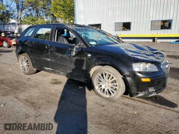 2008 Audi A3 with VIN WAUNF78P28A159586, listed as a Copart auction lot 76493244 with 0 mi miles and Salvage Title. Bid and sale history available at carsss.com. Image 4.