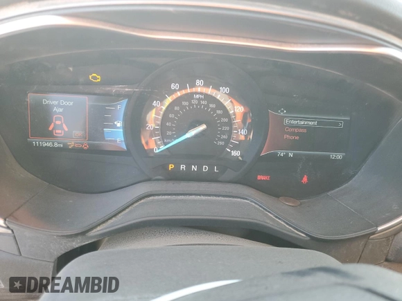 2020 Ford Fusion SE with VIN 3FA6P0HD5LR172922, listed as a Copart auction lot 56693095 with 111,946 mi miles and Salvage title. Bid and sale history available at DreamBid. Image 9.