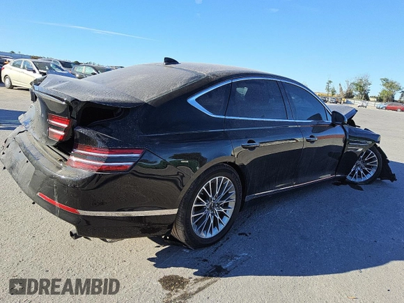 2024 Genesis G80 2.5T z VIN KMTGB4SC7RU225336, wystawiony jako Copart lot #82495404 z przebiegiem 16 873 mil mil oraz Nie do naprawy • Non repairable. Historia ofert i sprzedaży dostępna na DreamBid. Obrazek 3.