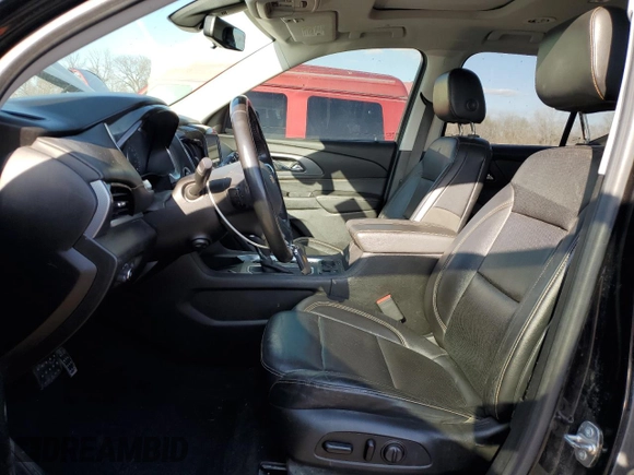 2018 Chevrolet Traverse Premier with VIN 1GNEVJKW5JJ152423, listed as a Copart auction lot 51202685 with 124,673 mi miles and Salvage Title. Bid and sale history available at DreamBid. Image 7.