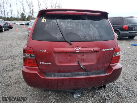 2007 Toyota Highlander with VIN JTEHP21A270192772, listed as a Copart auction lot 49184715 with 0 mi miles and Salvage Title. Bid and sale history available at carsss.com. Image 6.