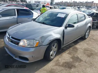 2013 Dodge Avenger SE with VIN 1C3CDZABXDN645208, listed as a IAAI auction lot 41187722 with 81,508 mi miles and . Bid and sale history available at carsss.com. Image 16.