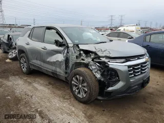 2025 Chevrolet Equinox FWD LT with VIN 3GNAXHEG9SL189216, listed as a Copart auction lot 42201215 with 2,981 mi miles and Salvage Title. Bid and sale history available at carsss.com. Image 4.