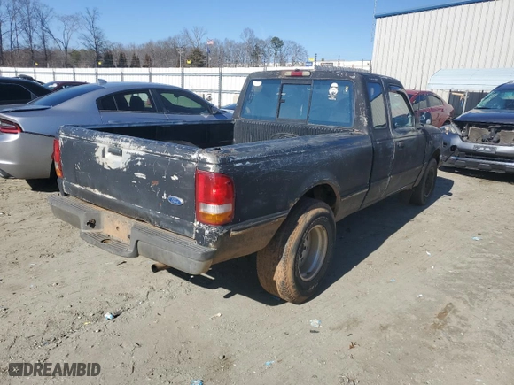 1996 Ford Ranger XL with VIN 1FTCR14A9TPA45557, listed as a Copart auction lot 43921165 with 268,982 mi miles and Salvage Title. Bid and sale history available at carsss.com. Image 3.