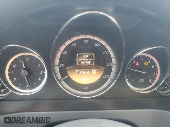 2012 Mercedes-Benz E 350 with VIN WDDKK5KF6CF130809, listed as a Copart auction lot 88232835 with 107,788 mi miles and Salvage Title. Bid and sale history available at DreamBid. Image 9.