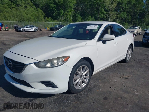 2014 Mazda 6 i Sport with VIN JM1GJ1U58E1105376, listed as a IAAI auction lot 42024402 with 124,233 mi miles. Bid and sale history available at carsss.com. Image 2.