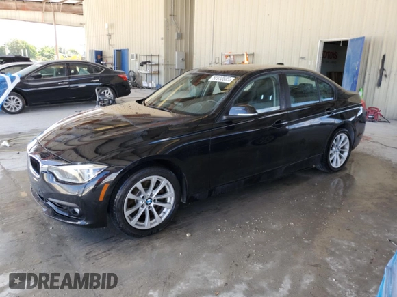 2018 BMW 3 Series 320i with VIN WBA8A9C59JAH13373, listed as a Copart auction lot 52910505 with 55,016 mi miles and Salvage Title. Bid and sale history available at carsss.com. Image 1.