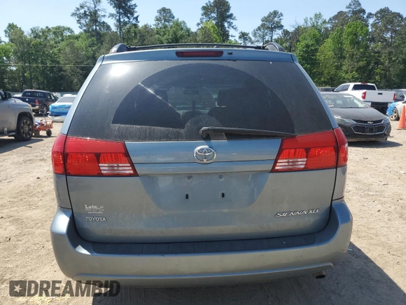 2004 Toyota Sienna XLE with VIN 5TDZA22CX4S081924, listed as a Copart auction lot 53162345 with 226,431 mi miles and Salvage Title. Bid and sale history available at DreamBid. Image 6.
