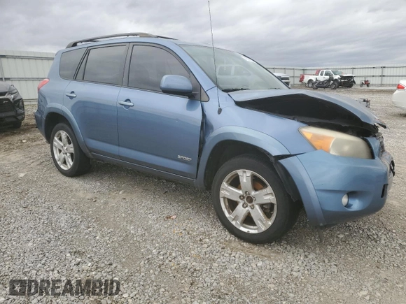 2007 Toyota RAV4 Sport with VIN JTMBK32V175020381, listed as a Copart auction lot 49696555 with 217,623 mi miles and Salvage Title. Bid and sale history available at carsss.com. Image 4.
