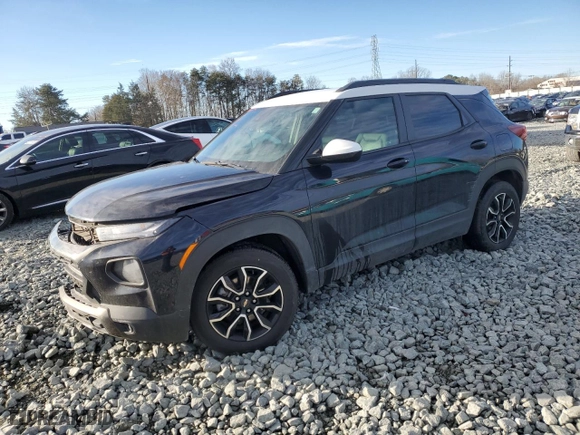 2021 Chevrolet TrailBlazer ACTIV with VIN KL79MVSL9MB151328, listed as a Copart auction lot 43412085 with 56,156 mi miles and Salvage Title. Bid and sale history available at carsss.com. Image 1.
