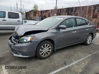 2019 Nissan Sentra S with VIN 3N1AB7AP7KY233842, listed as a Copart auction lot 50084135 with 77,600 mi miles and Salvage Title. Bid and sale history available at carsss.com. Image 1.