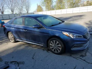 2017 Hyundai Sonata Sport with VIN 5NPE34AF3HH477382, listed as a Copart auction lot 54275955 with 91,930 mi miles and Clean Title. Bid and sale history available at carsss.com. Image 4.