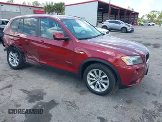 2013 BMW X3 xDrive28i with VIN 5UXWX9C50D0A11265, listed as a IAAI auction lot 41931507 with 69,853 mi miles and . Bid and sale history available at DreamBid. Image 1.