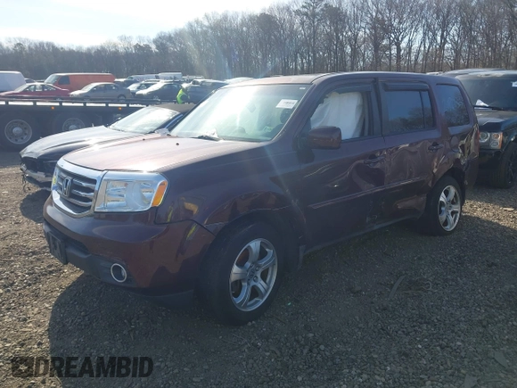 2013 Honda Pilot EX-L with VIN 5FNYF4H76DB026426, listed as a IAAI auction lot 41917433 with Not Provided miles and . Bid and sale history available at carsss.com. Image 16.