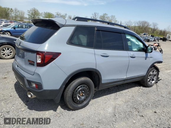 2023 Honda Passport TrailSport with VIN 5FNYF8H65PB040191, listed as a Copart auction lot 54735295 with Not provided miles and Salvage title. Bid and sale history available at DreamBid. Image 3.