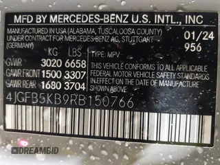 2024 Mercedes-Benz GLE 450 z VIN 4JGFB5KB9RB150766, wystawiony jako IAAI lot #41832447 z przebiegiem 14 832 mil mil oraz . Historia ofert i sprzedaży dostępna na DreamBid. Obrazek 9.