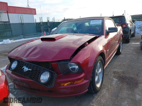 2007 Ford Mustang GT Deluxe with VIN 1ZVFT85H575257339, listed as a IAAI auction lot 41250343 with 134,120 mi miles and . Bid and sale history available at DreamBid. Image 12.
