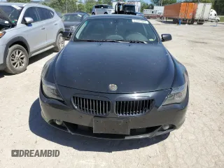 2005 BMW 6 Series 645Ci with VIN WBAEH73445B191713, listed as a Copart auction lot 57841944 with 134,410 mi miles and Clean Title. Bid and sale history available at carsss.com. Image 5.