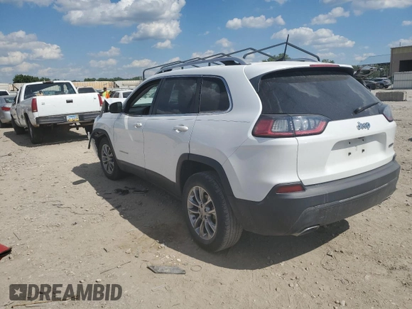 2019 Jeep Cherokee Latitude Plus with VIN 1C4PJLLN5KD196209, listed as a Copart auction lot 56747685 with Not provided miles and Salvage title. Bid and sale history available at DreamBid. Image 2.