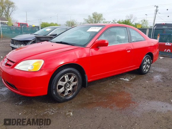 2002 Honda Civic EX with VIN 1HGEM22912L027485, listed as a IAAI auction lot 42108249 with 276,820 mi miles and . Bid and sale history available at DreamBid. Image 2.