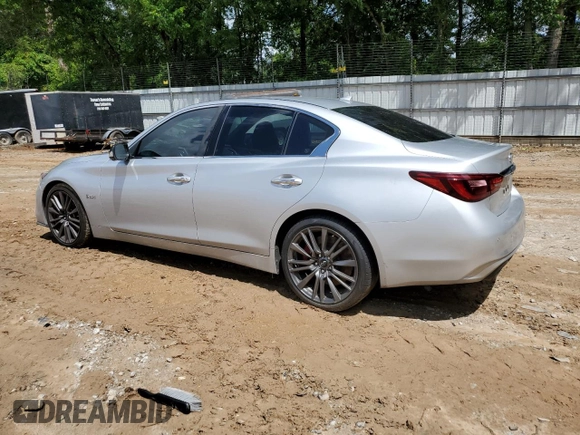 2018 Infiniti Q50 Red Sport 400 с VIN JN1FV7AP9JM461646, выставлен на аукционе Copart как лот 55785605 с пробегом 101 747 миль миль и Списание • Salvage title. История ставок и продаж доступна на DreamBid. Изображение 2.