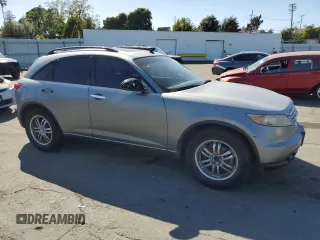 2005 Infiniti FX z VIN JNRAS08U65X107803, wystawiony jako Copart lot #59174535 z przebiegiem 175 089 mil mil oraz Czysty tytuł • Clean title. Historia ofert i sprzedaży dostępna na DreamBid. Obrazek 4.