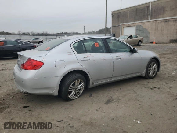 2011 Infiniti G37 x with VIN JN1CV6AR6BM354103, listed as a Copart auction lot 43515065 with 134,121 mi miles and Salvage Title. Bid and sale history available at DreamBid. Image 3.
