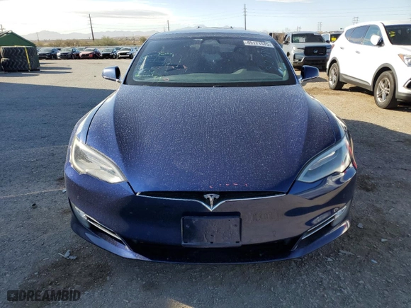 2017 Tesla Model S 100D with VIN 5YJSA1E25HF191059, listed as a Copart auction lot 49171575 with 174,766 mi miles and Salvage Title. Bid and sale history available at carsss.com. Image 5.