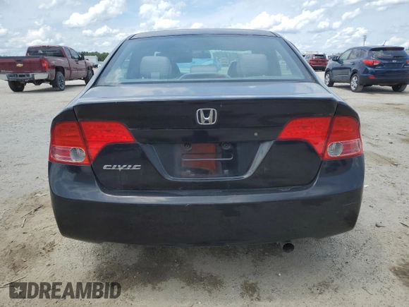 2008 Honda Civic LX with VIN 2HGFA16528H355518, listed as a Copart auction lot 58715425 with 163,409 mi miles and Salvage title. Bid and sale history available at DreamBid. Image 6.