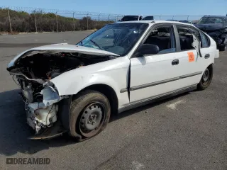1997 Honda Civic DX with VIN 1HGEJ6624VL011251, listed as a Copart auction lot 45999505 with 117,610 mi miles and Salvage Title. Bid and sale history available at carsss.com. Image 1.