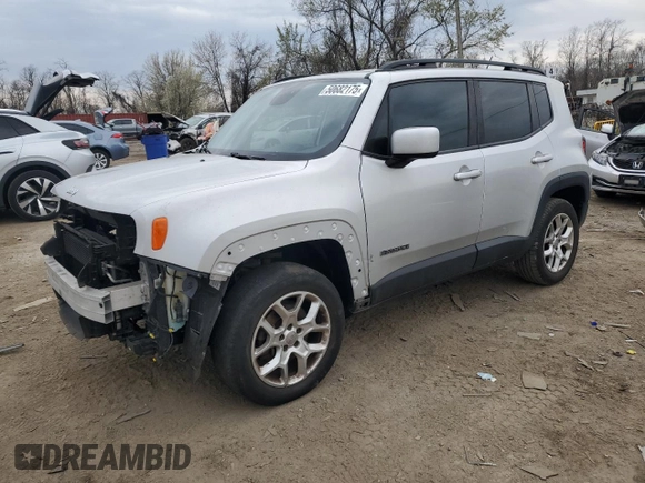 2015 Jeep Renegade Latitude with VIN ZACCJBBTXFPC03994, listed as a Copart auction lot 50682175 with 114,954 mi miles and Salvage Title. Bid and sale history available at carsss.com. Image 1.