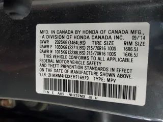2014 Honda CR-V LX with VIN 2HKRM4H3XEH716979, listed as a Copart auction lot 54329965 with 255,109 mi miles and Clean Title. Bid and sale history available at carsss.com. Image 12.