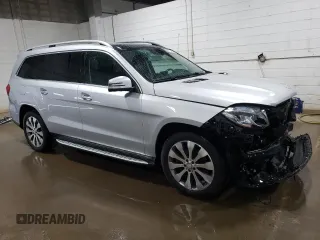 2017 Mercedes-Benz GLS 450 with VIN 4JGDF6EEXHA755388, listed as a Copart auction lot 55715184 with 72,675 mi miles and Salvage Title. Bid and sale history available at DreamBid. Image 4.
