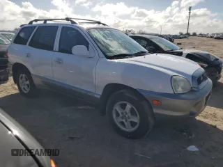 2001 Hyundai Santa Fe GLS with VIN KM8SC83D91U048535, listed as a Copart auction lot 85041184 with 218,621 mi miles and Salvage Title. Bid and sale history available at carsss.com. Image 4.