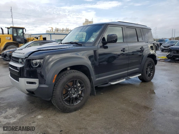 2023 Land Rover Defender SE with VIN SALEP7EU1P2186080, listed as a Copart auction lot 84107764 with 9,780 mi miles and Salvage Title. Bid and sale history available at carsss.com. Image 1.
