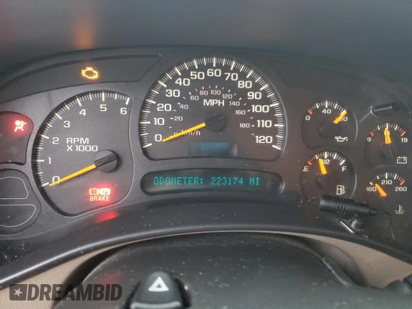 2005 GMC Yukon SLE with VIN 1GKEK13V15R103996, listed as a Copart auction lot 86735454 with 223,174 mi miles and Salvage Title. Bid and sale history available at carsss.com. Image 9.