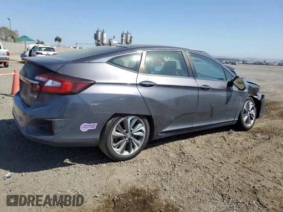 2019 Honda Clarity Plug-In Hybrid Touring with VIN JHMZC5F31KC003180, listed as a Copart auction lot 56952284 with 57,249 mi miles and Salvage Title. Bid and sale history available at carsss.com. Image 3.