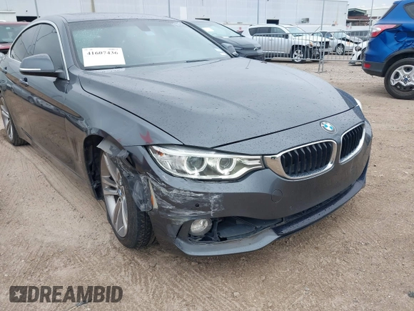 2016 BMW 4 Series 428i with VIN WBA4A9C53GG508245, listed as a IAAI auction lot 41607436 with 95,938 mi miles. Bid and sale history available at carsss.com. Image 6.