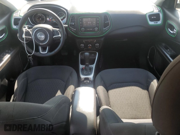 2018 Jeep Compass Sport с VIN 3C4NJCAB3JT123431, выставлен на аукционе Copart как лот 58603935 с пробегом 128 109 миль миль и Списание • Salvage title. История ставок и продаж доступна на DreamBid. Изображение 8.