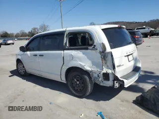 2020 Dodge Grand Caravan SE with VIN 2C4RDGBG6LR240811, listed as a Copart auction lot 47280945 with 100,986 mi miles and Salvage Title. Bid and sale history available at DreamBid. Image 2.